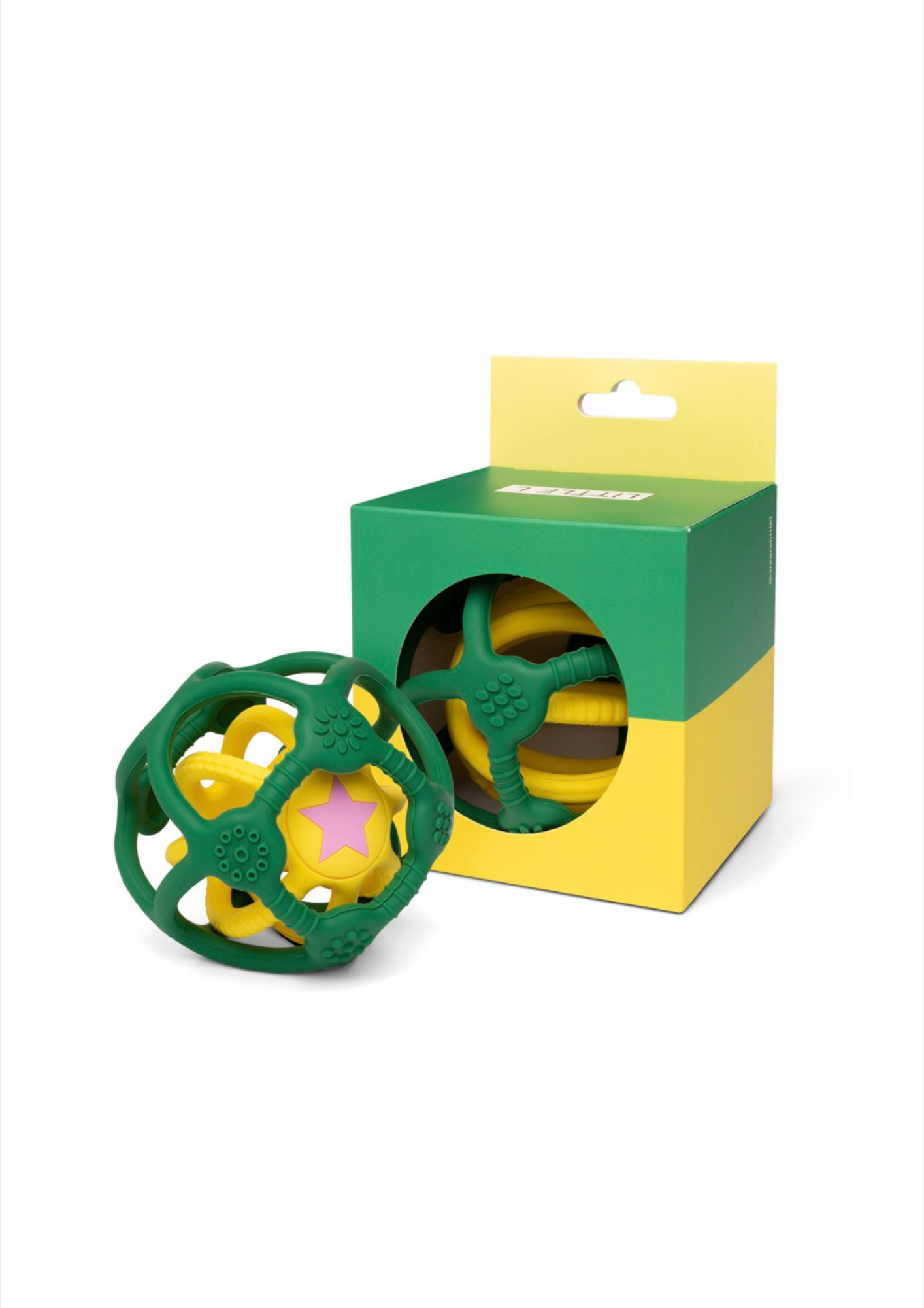 Set de 2 balles sensorielles - Vert et Jaune