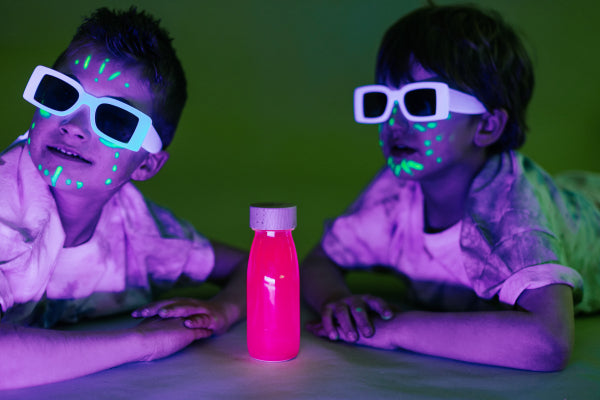 Bouteille sensorielle - Phosphorescente Rose