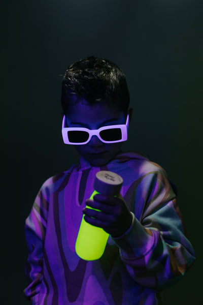 Bouteille sensorielle - Phosphorescente jaune