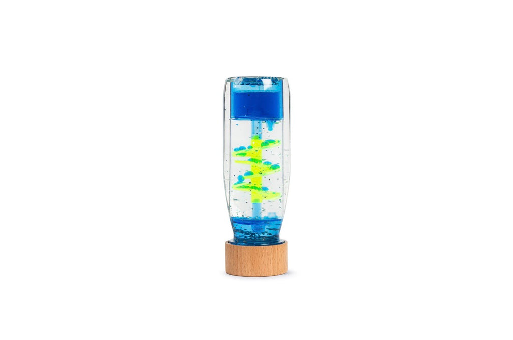 Bouteille sensorielle - Spirale bleue