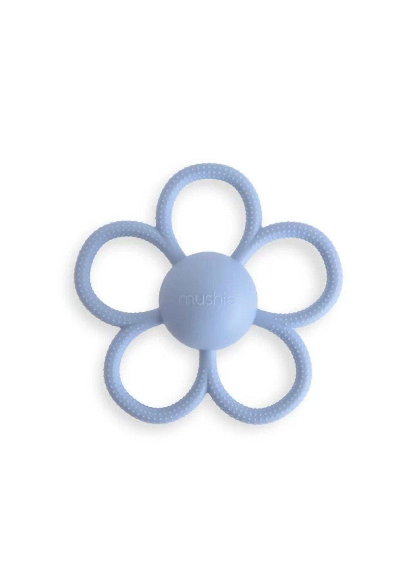 Hochet de dentition - Fleur bleu
